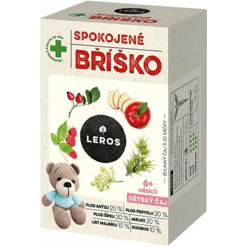 LEROS BABY Dětský čaj Spokojené bříško - Детский чай Насыщенный животик 20х2г